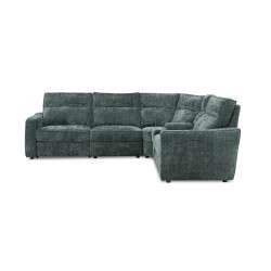 Kempton Electric Corner Sofa Green
